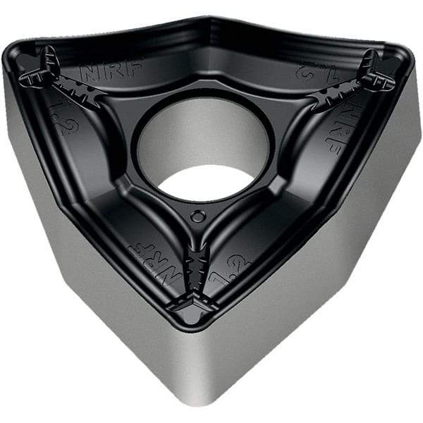 Walter - WNMM543 NRF Grade WPP20S Carbide Turning Insert - TiCN/Al2O3/TiN Finish, 80° Trigon, 5/8" Inscr Circle, 1/4" Thick, 3/64" Corner Radius - Americas Industrial Supply
