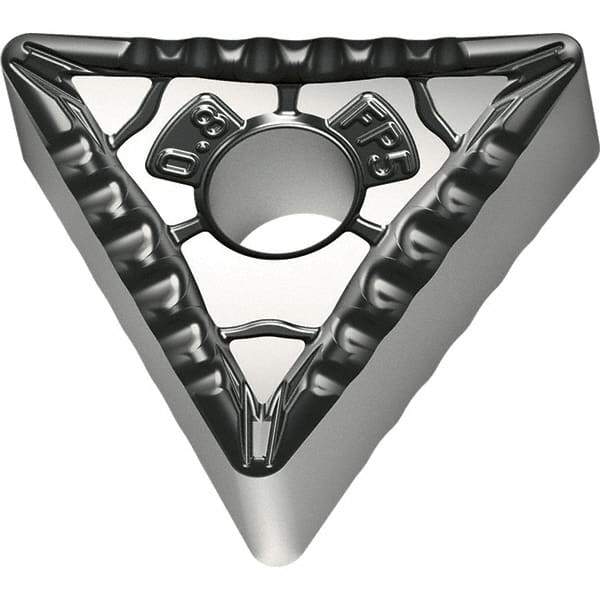 Walter - TNMG221 FP5 Grade WPP10S Carbide Turning Insert - TiCN/Al2O3/TiN Finish, 60° Triangle, 1/4" Inscr Circle, 1/8" Thick, 1/64" Corner Radius - Americas Industrial Supply