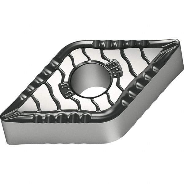 Walter - DNMG441 FP5 Grade WPP20S Carbide Turning Insert - TiCN/Al2O3/TiN Finish, 55° Diamond, 1/2" Inscr Circle, 1/4" Thick, 1/64" Corner Radius - Americas Industrial Supply