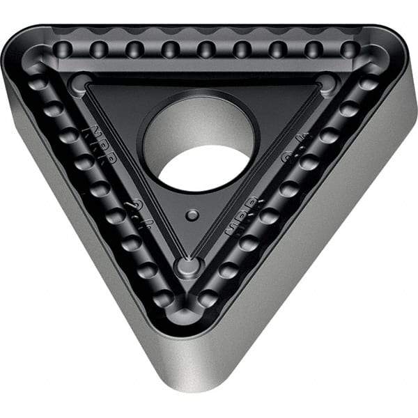Walter - TNMM544 NRR Grade WPP30S Carbide Turning Insert - TiCN/Al2O3/TiN Finish, 60° Triangle, 5/8" Inscr Circle, 1/4" Thick, 1/16" Corner Radius - Americas Industrial Supply