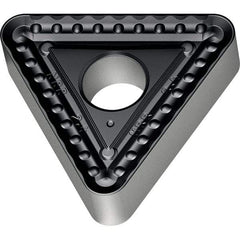 Walter - TNMM544 NRR Grade WPP30S Carbide Turning Insert - TiCN/Al2O3/TiN Finish, 60° Triangle, 5/8" Inscr Circle, 1/4" Thick, 1/16" Corner Radius - Americas Industrial Supply