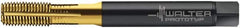 Walter-Prototyp - 1/4-28 UNF 2B Modified Bottoming Thread Forming Tap - Cobalt, TiN Finish, 80.01mm OAL, 15.01mm Thread Length, Right Hand Thread, Series ACP2361745 - Americas Industrial Supply
