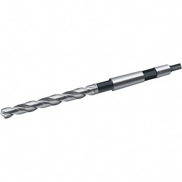 Walter-Titex - 14.25mm, 2MT 130° Point Cobalt Taper Shank Drill Bit - Bright Finish, 114mm Flute Length, 212mm OAL, Spiral Flute, Series A4244 - Americas Industrial Supply