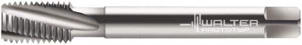 Walter-Prototyp - M8x0.75 Metric Fine 3 Flute 6G Modified Bottoming Spiral Flute Tap - Cobalt, Bright Finish, 80mm OAL, Right Hand Flute, Right Hand Thread, Series 21480 - Exact Industrial Supply