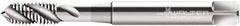 Walter-Prototyp - M7x0.75 Metric Fine 3 Flute 6H Modified Bottoming Spiral Flute Tap - Cobalt, Bright Finish, 80mm OAL, Right Hand Flute, Right Hand Thread, Series P21519 - Americas Industrial Supply