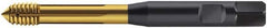 Walter-Prototyp - M6x1.00 Metric 6HX Modified Bottoming Thread Forming Tap - Cobalt, TiN Finish, 80mm OAL, 6mm Thread Length, Right Hand Thread, Series S2061345 - Americas Industrial Supply