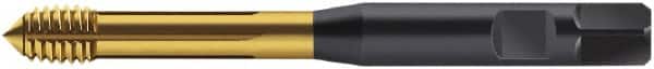 Walter-Prototyp - M8x1.00 Metric Fine 6HX Modified Bottoming Thread Forming Tap - Cobalt, TiN Finish, 90mm OAL, 6mm Thread Length, Right Hand Thread, Series S2166305 - Americas Industrial Supply