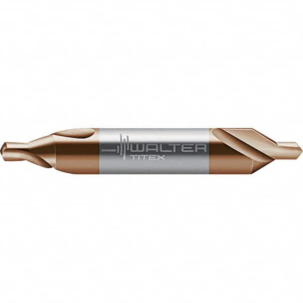 Walter-Titex - Metric Plain Cut 60° Incl Angle Solid Carbide Combo Drill & Countersink - Americas Industrial Supply