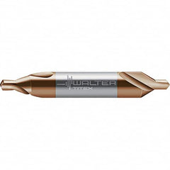 Walter-Titex - Metric Plain Cut 60° Incl Angle Solid Carbide Combo Drill & Countersink - Americas Industrial Supply