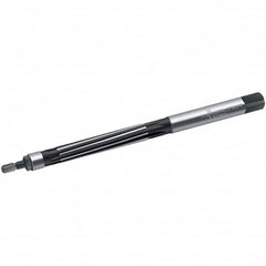 Walter-Titex - 0.4724" Reamer Diam, Straight Shank, 56mm Flute Length, Hand Expansion Reamer - Spiral Flute, 5.98" OAL, Left Hand Spiral, Right Hand Cut, High Speed Steel - Americas Industrial Supply
