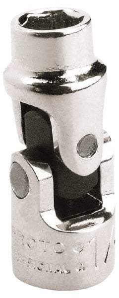 Proto - 5/16", 1/4" Drive, Standard Hand Socket - 6 Points, 1-13/32" OAL, Alloy Steel, Chrome Finish - Americas Industrial Supply