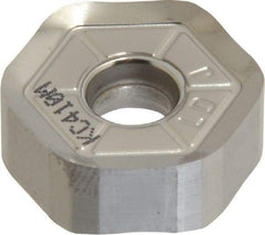 Kennametal - HNGJ535 Grade KC410M Carbide Milling Insert - TiB2 Finish, 0.2189" Thick, 5/8" Inscribed Circle, 1.2mm Corner Radius - Americas Industrial Supply