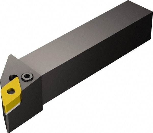 Sandvik Coromant - PDJNR/L, Left Hand Cut, -3° Lead Angle, 25mm Shank Height x 25mm Shank Width, Negative Rake Indexable Turning Toolholder - 150mm OAL, DNMG 11 04 08, DNMG 332 Insert Compatibility, Series T-Max P - Americas Industrial Supply