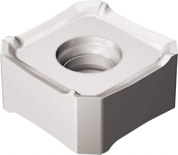Sandvik Coromant - 345R13T5 MM Grade S30T Carbide Milling Insert - TiAlN2 Finish, 5.95mm Thick, 13mm Inscribed Circle, 0.8mm Corner Radius - Americas Industrial Supply