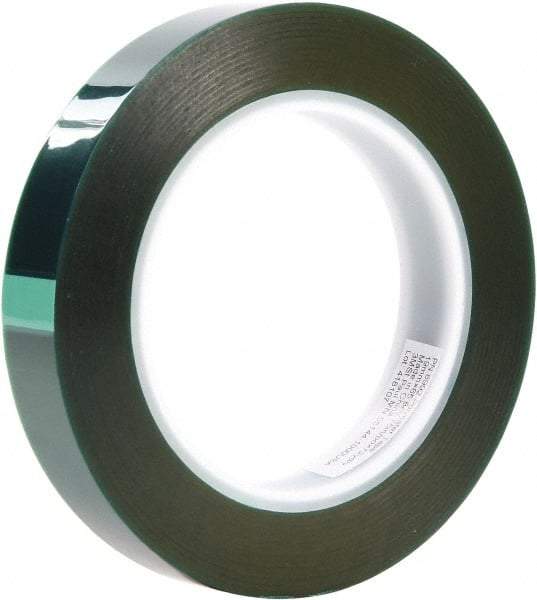 3M - 3/4" Wide x 72 Yd Long Green Polyester Film Masking Tape - Series 8992, 3.2 mil Thick - Americas Industrial Supply