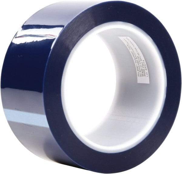 3M - 3" Wide x 72 Yd Long Blue Polyester Film Masking Tape - Series 8991, 2.4 mil Thick - Americas Industrial Supply