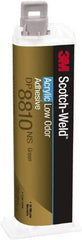 3M - 45 mL Cartridge Two Part Acrylic Adhesive - 10 min Working Time, Series DP8810NS - Americas Industrial Supply