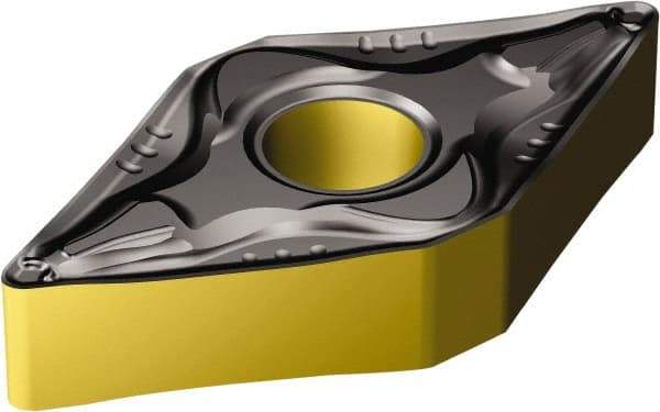 Sandvik Coromant - DNMG444 PM Grade 4305 Carbide Turning Insert - TiCN/AI2O3/TiN Finish, 55° Diamond, 1/2" Inscr Circle, 1/4" Thick, 1/16" Corner Radius - Americas Industrial Supply
