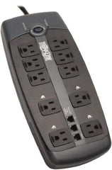 Tripp-Lite - 10 Outlets, 120 VAC15 Amps, 8' Cord, Power Outlet Strip - Floor, Keyhole Mount, 5-15 NEMA Configuration, 1.8" Strip - Americas Industrial Supply