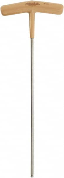 Paramount - 4mm Hex, T-Handle Cushion Grip, Ball End Hex Key - 8-45/64" OAL, Protanium High Torque Steel, Metric System of Measurement - Americas Industrial Supply