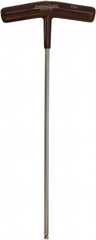 Paramount - 7/32" Hex, T-Handle Cushion Grip, Ball End Hex Key - 10-19/64" OAL, Protanium High Torque Steel, Inch System of Measurement - Americas Industrial Supply