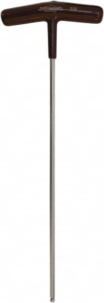 Paramount - 5/32" Hex, T-Handle Cushion Grip, Ball End Hex Key - 9-7/64" OAL, Protanium High Torque Steel, Inch System of Measurement - Americas Industrial Supply
