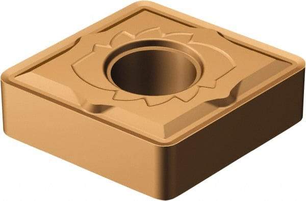 Sandvik Coromant - CNMG642 SM Grade 1125 Carbide Turning Insert - TiAlN/AlCr2O3 Finish, 80° Diamond, 3/4" Inscr Circle, 1/4" Thick, 1/32" Corner Radius - Americas Industrial Supply