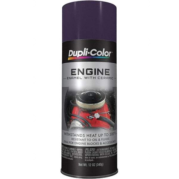 Dupli-Color - 12 oz Plum Purple Automotive Heat Resistant Paint - Gloss Finish, 500°F Max Temp, Comes in Aerosol Can - Americas Industrial Supply