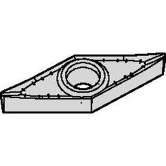 VCGT 160412 Single-sided|T HWK15, 3/64″ Corner Radius, 3/16″ Thick, 3/8″ Inscribed Circle, Uncoated, Turning Indexable Insert - Americas Industrial Supply