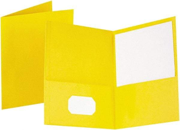 OXFORD - 8-1/2" Long x 11" Wide Pocket - Yellow - Americas Industrial Supply