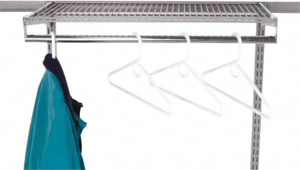 Triton - 31" Long Gray Pegboard Clothes Rod - For Use with Clothes - Americas Industrial Supply