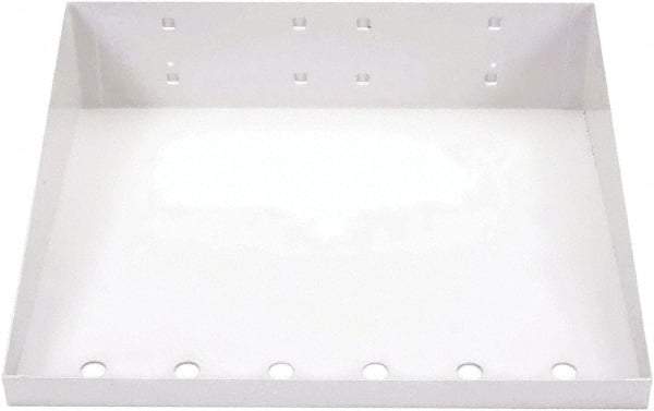Triton - 12" Long White Pegboard Shelf - For Use with Garment Hangers - Americas Industrial Supply