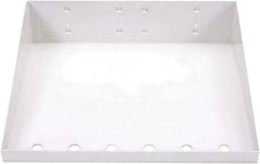 Triton - 12" Long White Pegboard Shelf - For Use with Garment Hangers - Americas Industrial Supply