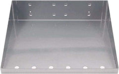 Triton - 12" Long Silver Pegboard Shelf - For Use with Garment Hangers - Americas Industrial Supply