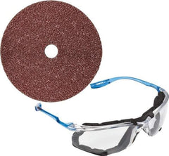3M - 7" Diam 7/8" Hole 80 Grit Fiber Disc - Medium Grade, Ceramic, 8,600 Max RPM, Series 982C - Americas Industrial Supply