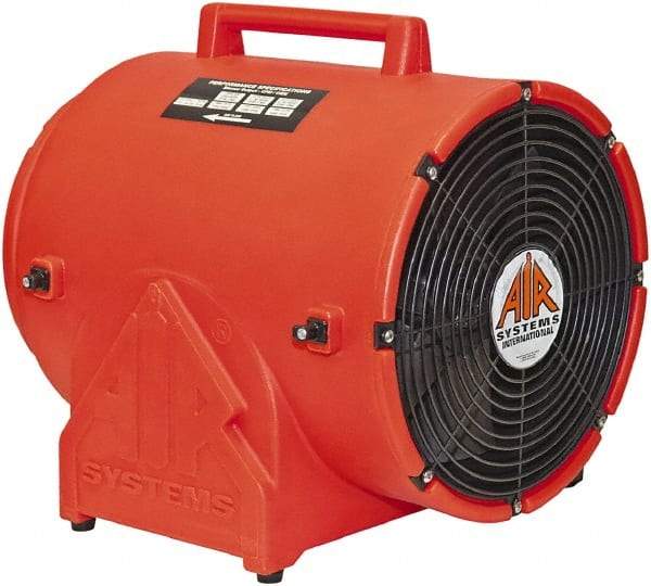 AIR Systems - 12" Inlet, Electric AC Ventilation Fan - 1 hp, 1,866 CFM (Free Air), 115 Max Voltage Rating - Americas Industrial Supply