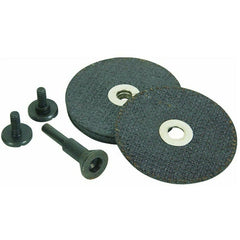 Vortec 6-Piece Cut-Off Wheel Kit, Mandrel and 5 ea. 3″ × 1/16″ × 3/8″ Wheels - Americas Industrial Supply