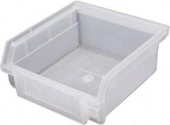 Triton - 6 Lb. Load Capacity, 4-3/8" Deep, Translucent Polyethylene Hopper Shelf Bin - 2" High x 4-3/16" Wide x 4-3/8" Long - Americas Industrial Supply