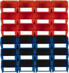 Triton - 70 Lb. Load Capacity, 7-3/8" Deep, Multi-Colored Polypropylene Bin System - 3" High x 4-1/8" Wide x 7-3/8" Long - Americas Industrial Supply