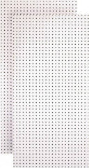 Triton - 24" Wide x 48" High Peg Board Storage Board - 2 Panels, Hardboard, White - Americas Industrial Supply