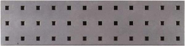 Triton - 18" Wide x 4-1/2" High Peg Board Strip - 1 Panel, Steel with Epoxy Coating, Silver - Americas Industrial Supply