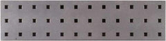 Triton - 18" Wide x 4-1/2" High Peg Board Strip - 1 Panel, Steel with Epoxy Coating, Silver - Americas Industrial Supply