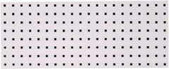 Triton - 30" Wide x 12" High Peg Board Strip - 1 Panel, Steel with Epoxy Coating, White - Americas Industrial Supply