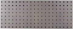 Triton - 30" Wide x 12" High Peg Board Strip - 1 Panel, Steel with Epoxy Coating, Silver - Americas Industrial Supply
