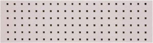 Triton - 31-1/2" Wide x 9" High Peg Board Strip - 1 Panel, Steel with Epoxy Coating, White - Americas Industrial Supply