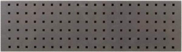 Triton - 31-1/2" Wide x 9" High Peg Board Strip - 1 Panel, Steel with Epoxy Coating, Silver - Americas Industrial Supply
