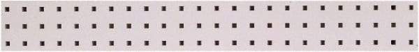 Triton - 36" Wide x 4-1/2" High Peg Board Strip - 1 Panel, Steel with Epoxy Coating, White - Americas Industrial Supply
