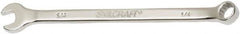 Ability One - 1/4" 12 Point Combination Wrench - 15° Offset Angle, Steel, Chrome Finish - Americas Industrial Supply