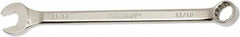 Ability One - 11/16" 12 Point Combination Wrench - 15° Offset Angle, Steel, Chrome Finish - Americas Industrial Supply