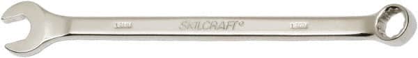 Ability One - 12mm 12 Point Combination Wrench - 15° Offset Angle, Steel, Chrome Finish - Americas Industrial Supply